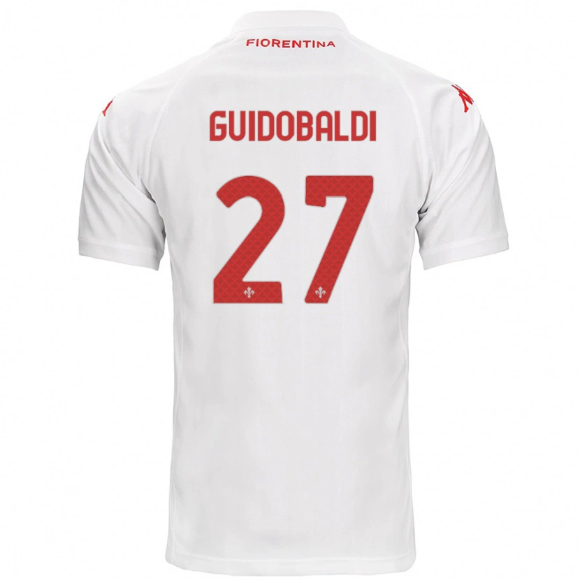 Danxen Dames Filippo Guidobaldi #27 Wit Uitshirt Uittenue 2024/25 T-Shirt