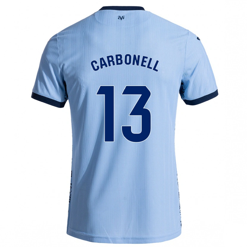 Danxen Dames Carmen Carbonell #13 Hemelsblauw Uitshirt Uittenue 2024/25 T-Shirt