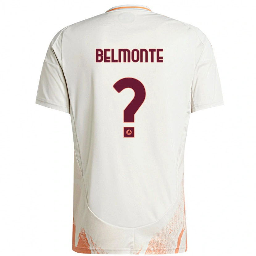 Danxen Dames Samuele Belmonte #0 Crème Wit Oranje Uitshirt Uittenue 2024/25 T-Shirt