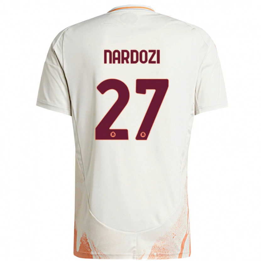 Danxen Dames Manuel Nardozi #27 Crème Wit Oranje Uitshirt Uittenue 2024/25 T-Shirt