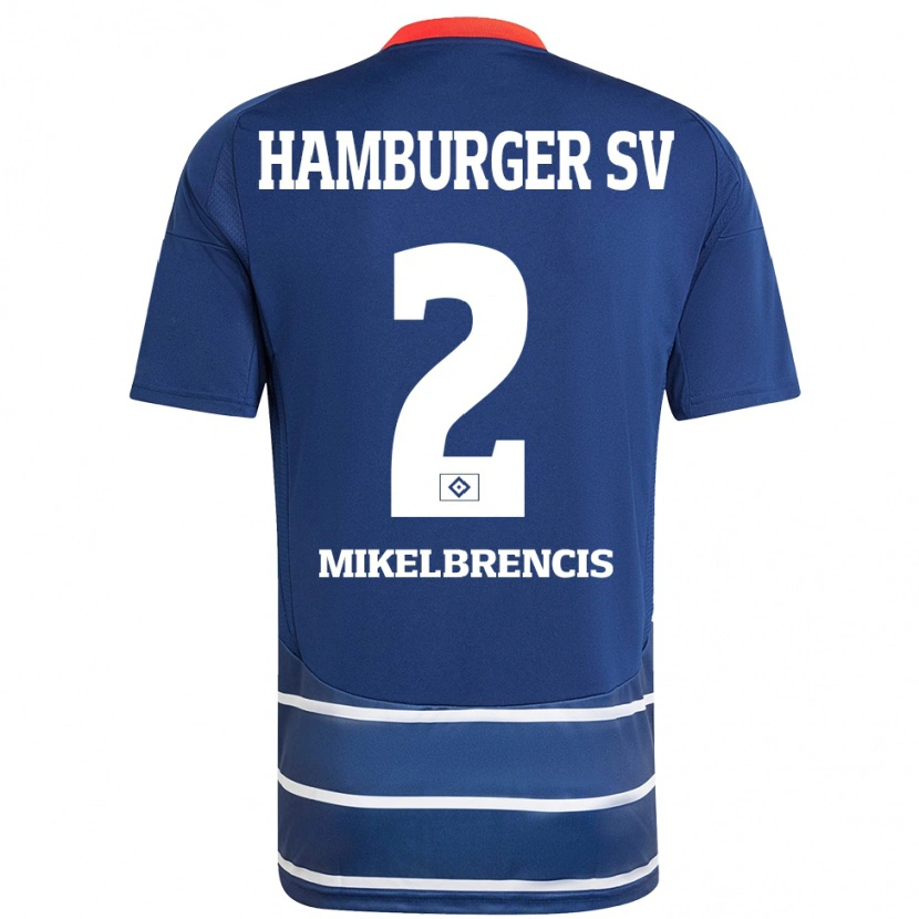 Danxen Dames William Mikelbrencis #2 Donkerblauw Uitshirt Uittenue 2024/25 T-Shirt