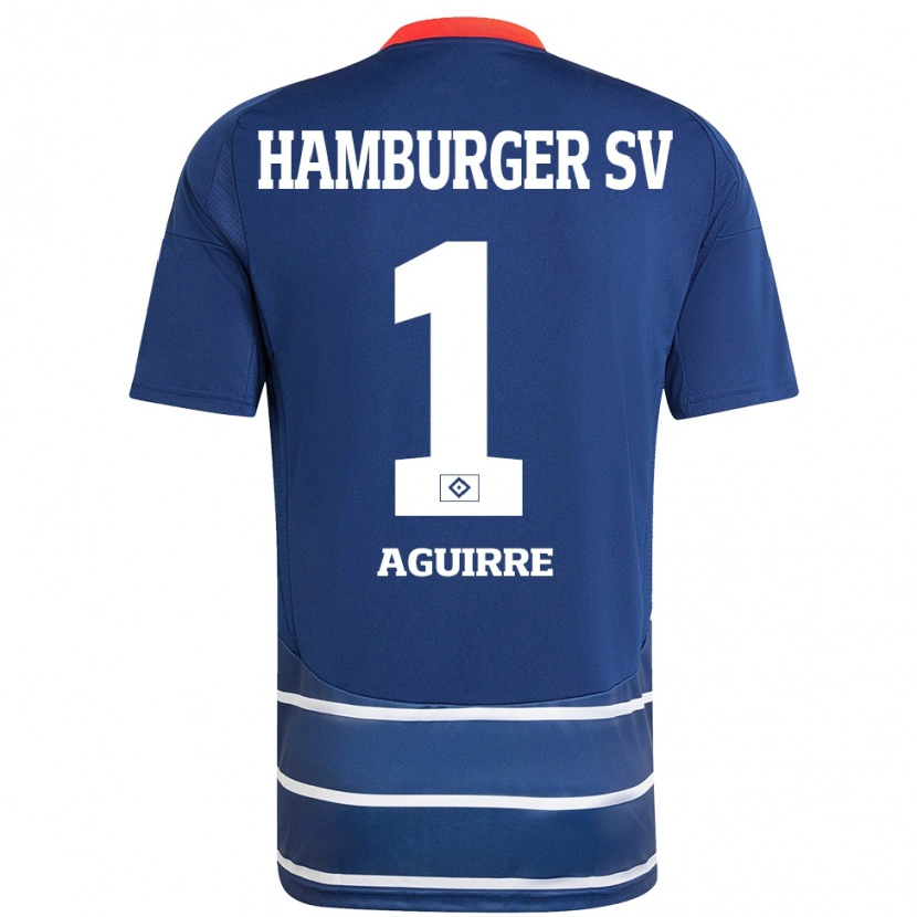 Danxen Dames José Aguirre #1 Donkerblauw Uitshirt Uittenue 2024/25 T-Shirt