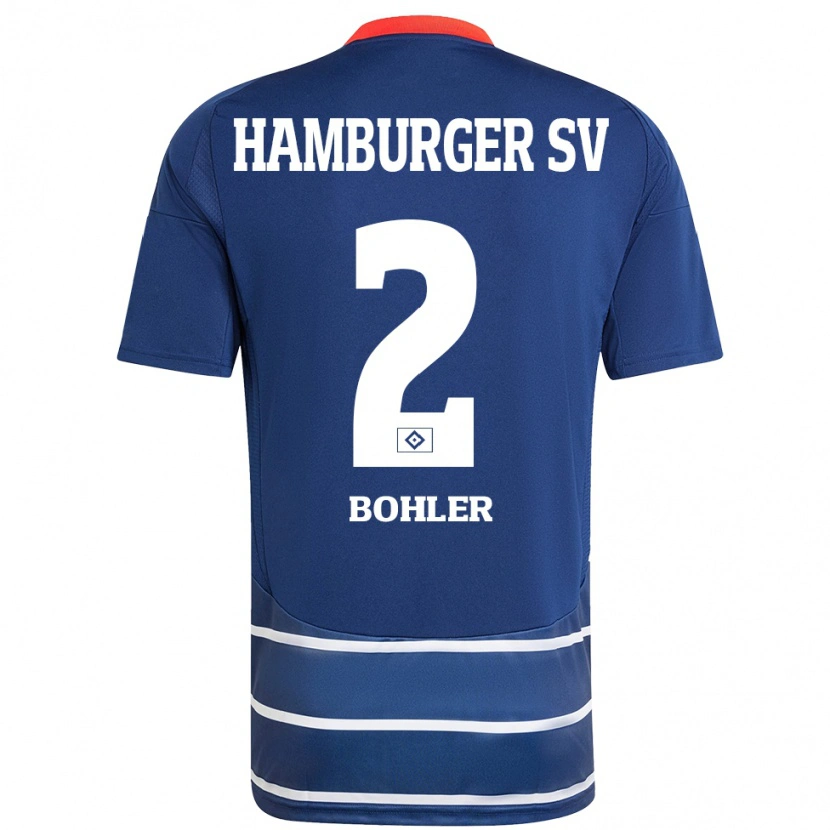 Danxen Dames Annaleen Böhler #2 Donkerblauw Uitshirt Uittenue 2024/25 T-Shirt