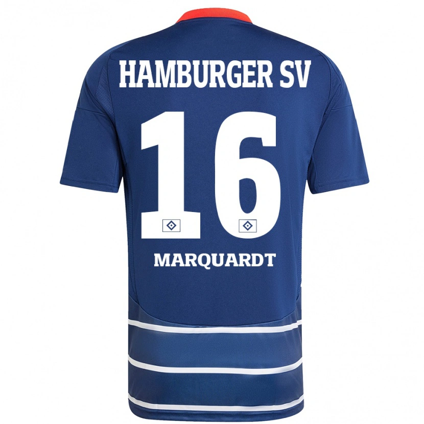 Danxen Dames Dana Marquardt #16 Donkerblauw Uitshirt Uittenue 2024/25 T-Shirt