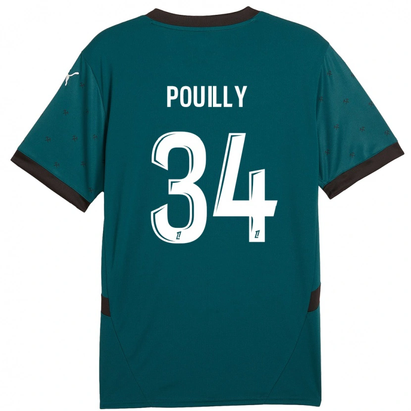 Danxen Dames Tom Pouilly #34 Donkergroen Uitshirt Uittenue 2024/25 T-Shirt