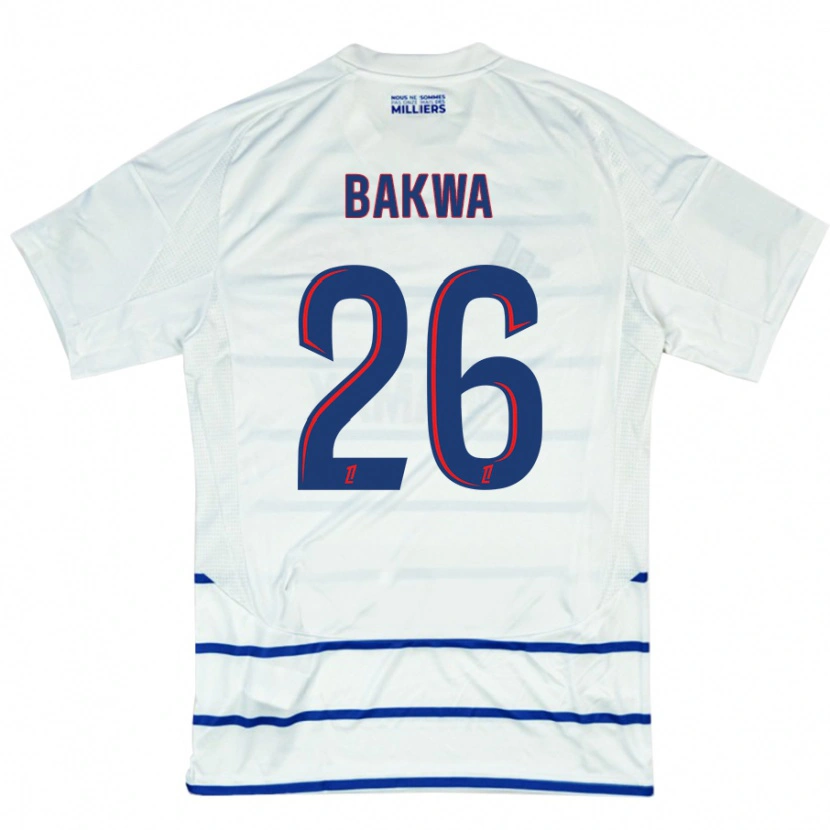 Danxen Dames Dilane Bakwa #26 Wit Blauw Uitshirt Uittenue 2024/25 T-Shirt