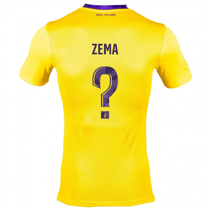 Danxen Dames Darris Zema #0 Geel Paars Uitshirt Uittenue 2024/25 T-Shirt