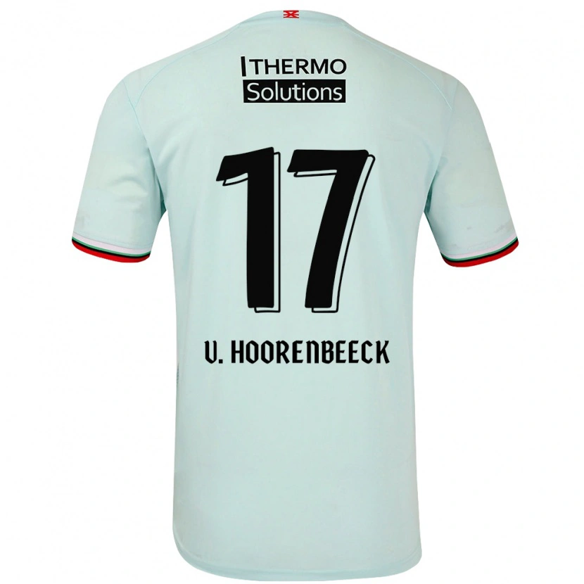 Danxen Dames Alec Van Hoorenbeeck #17 Lichtgroen Uitshirt Uittenue 2024/25 T-Shirt