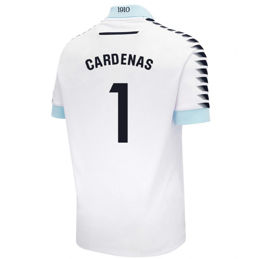 Danxen Dames Raquel Cárdenas #1 Wit Blauw Uitshirt Uittenue 2024/25 T-Shirt