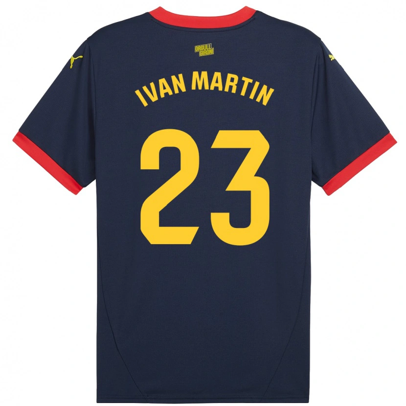 Danxen Dames Iván Martín #23 Marineblauw Uitshirt Uittenue 2024/25 T-Shirt