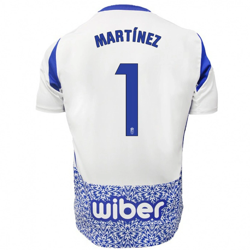 Danxen Dames Marc Martínez #1 Wit Blauw Uitshirt Uittenue 2024/25 T-Shirt