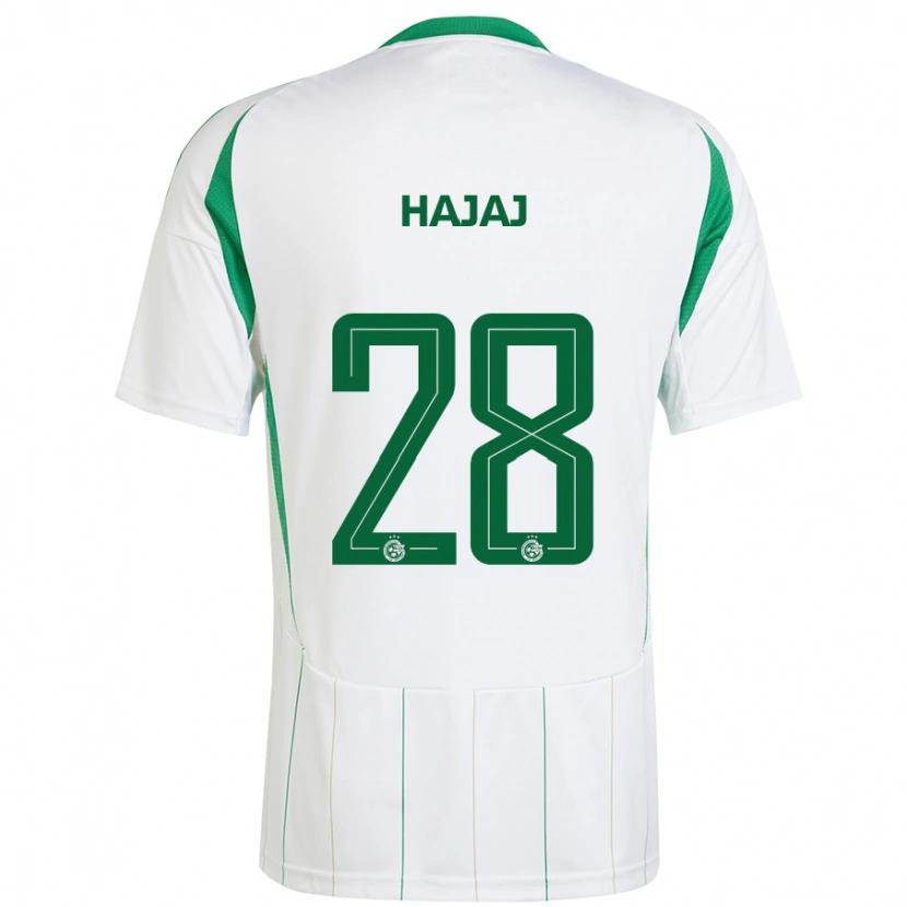 Danxen Dames Ilay Hajaj #28 Witgroen Uitshirt Uittenue 2024/25 T-Shirt