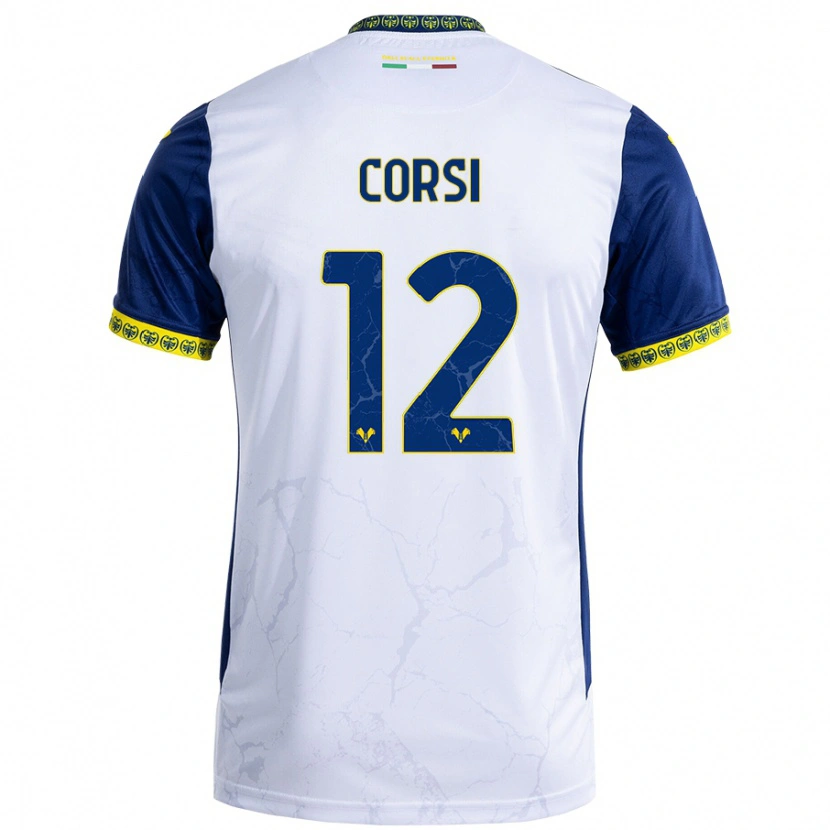 Danxen Dames Sara Corsi #12 Witblauw Uitshirt Uittenue 2024/25 T-Shirt