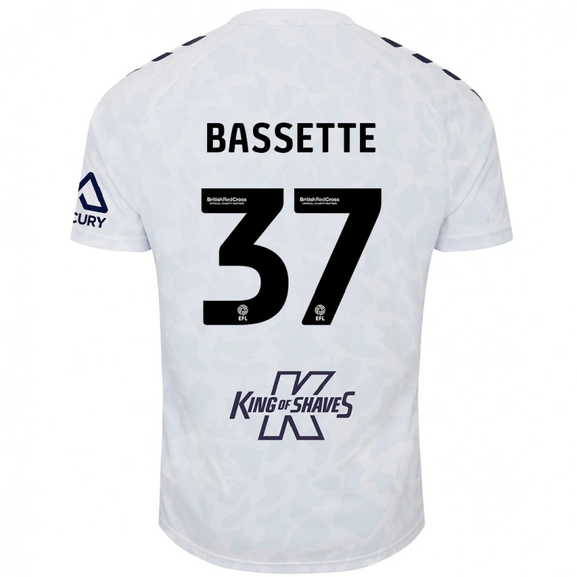 Danxen Dames Norman Bassette #37 Wit Uitshirt Uittenue 2024/25 T-Shirt