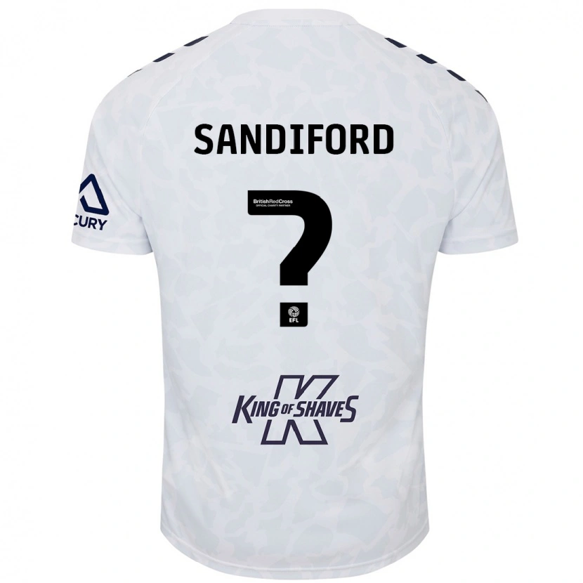 Danxen Dames Greg Sandiford #0 Wit Uitshirt Uittenue 2024/25 T-Shirt