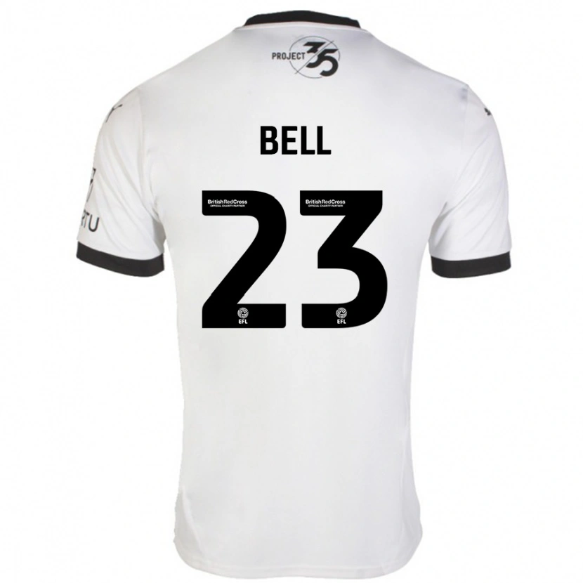 Danxen Dames Katelyn Bell #23 Wit Zwart Uitshirt Uittenue 2024/25 T-Shirt