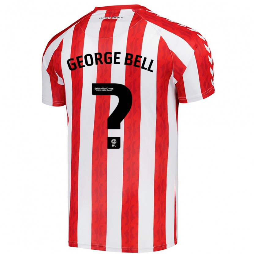 Danxen Kinderen George Bell #0 Rood Wit Thuisshirt Thuistenue 2024/25 T-Shirt