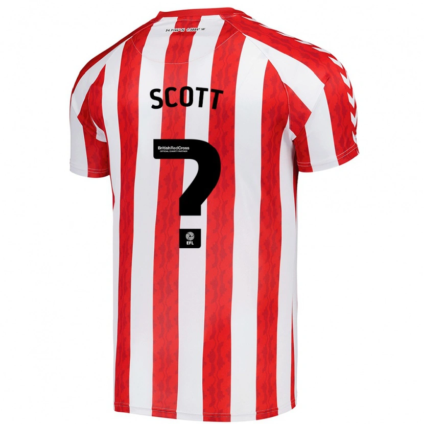 Danxen Kinderen Felix Scott #0 Rood Wit Thuisshirt Thuistenue 2024/25 T-Shirt