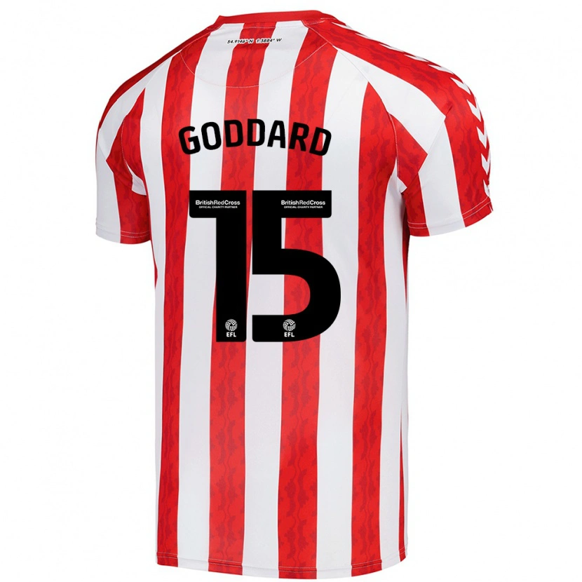 Danxen Kinderen Amy Goddard #15 Rood Wit Thuisshirt Thuistenue 2024/25 T-Shirt