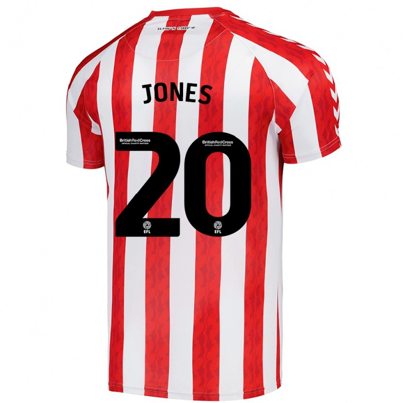 Danxen Kinderen Ellen Jones #20 Rood Wit Thuisshirt Thuistenue 2024/25 T-Shirt