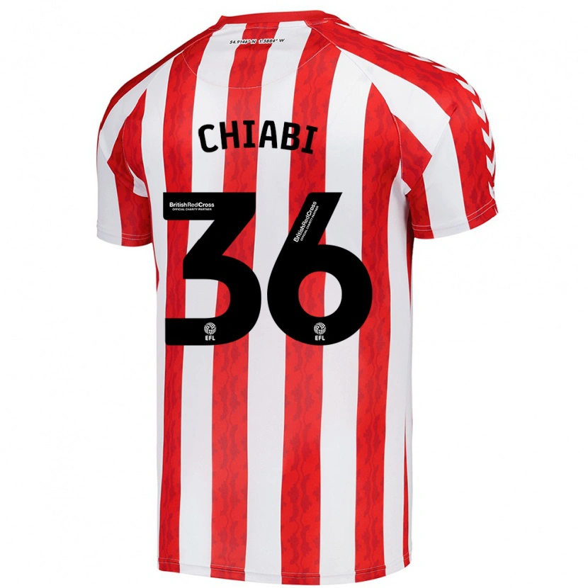 Danxen Kinderen Tom Chiabi #36 Rood Wit Thuisshirt Thuistenue 2024/25 T-Shirt