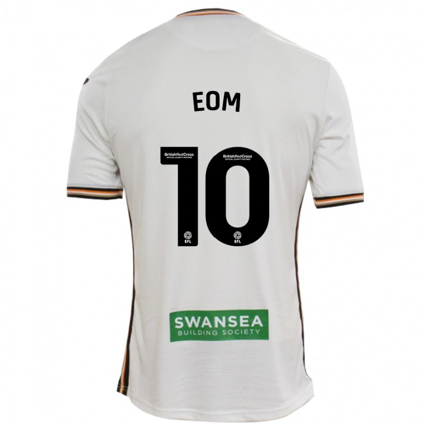 Danxen Kinderen Ji-Sung Eom #10 Wit Thuisshirt Thuistenue 2024/25 T-Shirt