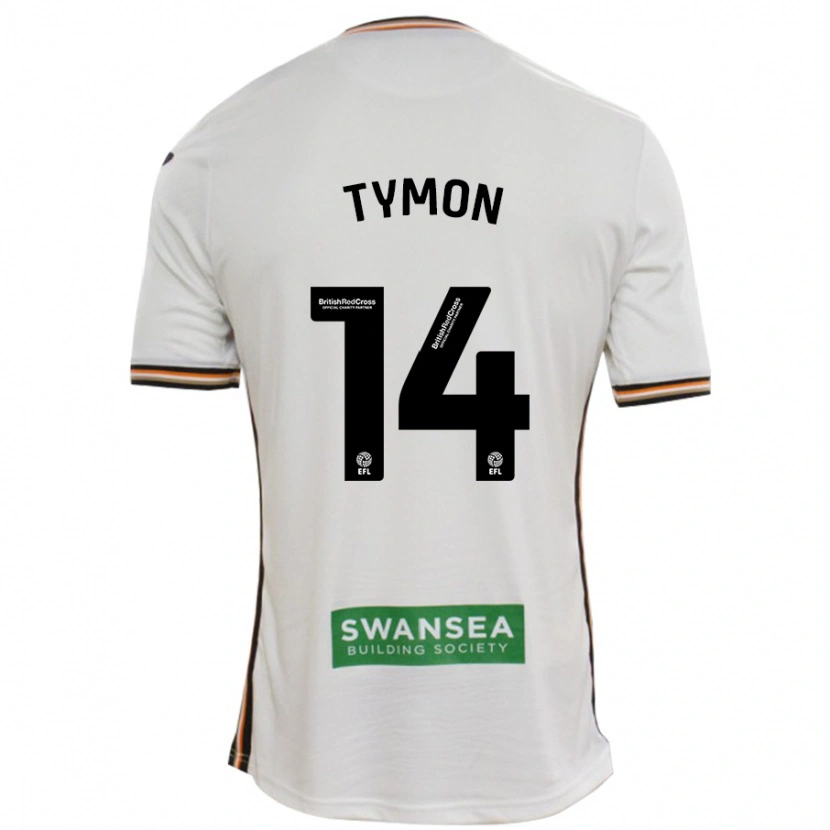 Danxen Kinderen Josh Tymon #14 Wit Thuisshirt Thuistenue 2024/25 T-Shirt