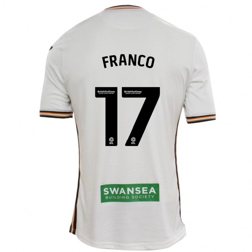 Danxen Kinderen Gonçalo Franco #17 Wit Thuisshirt Thuistenue 2024/25 T-Shirt