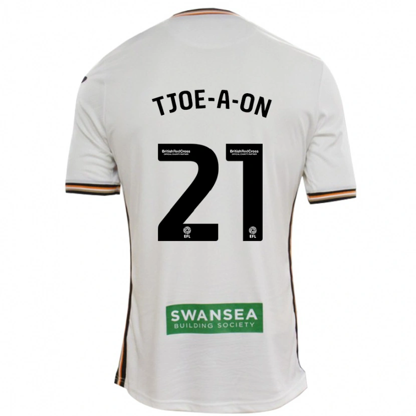 Danxen Kinderen Nathan Tjoe-A-On #21 Wit Thuisshirt Thuistenue 2024/25 T-Shirt