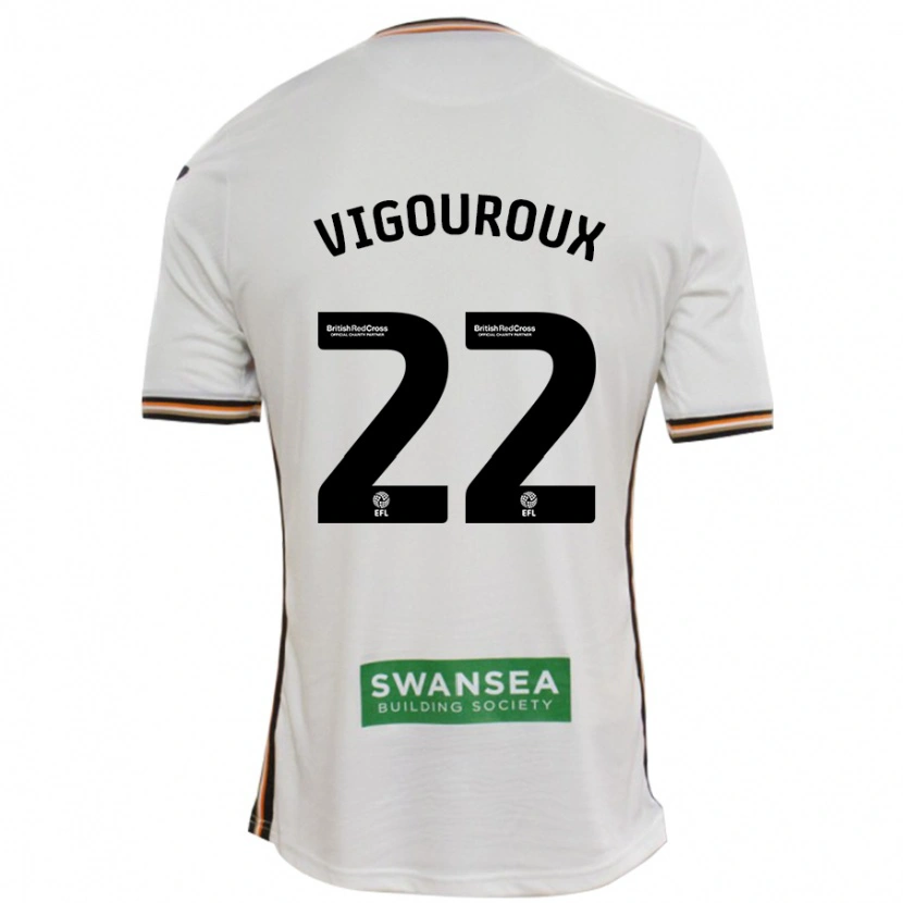 Danxen Kinderen Lawrence Vigouroux #22 Wit Thuisshirt Thuistenue 2024/25 T-Shirt