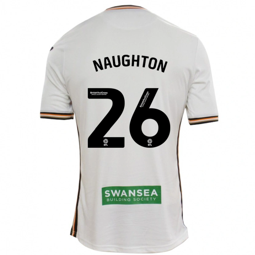 Danxen Kinderen Kyle Naughton #26 Wit Thuisshirt Thuistenue 2024/25 T-Shirt