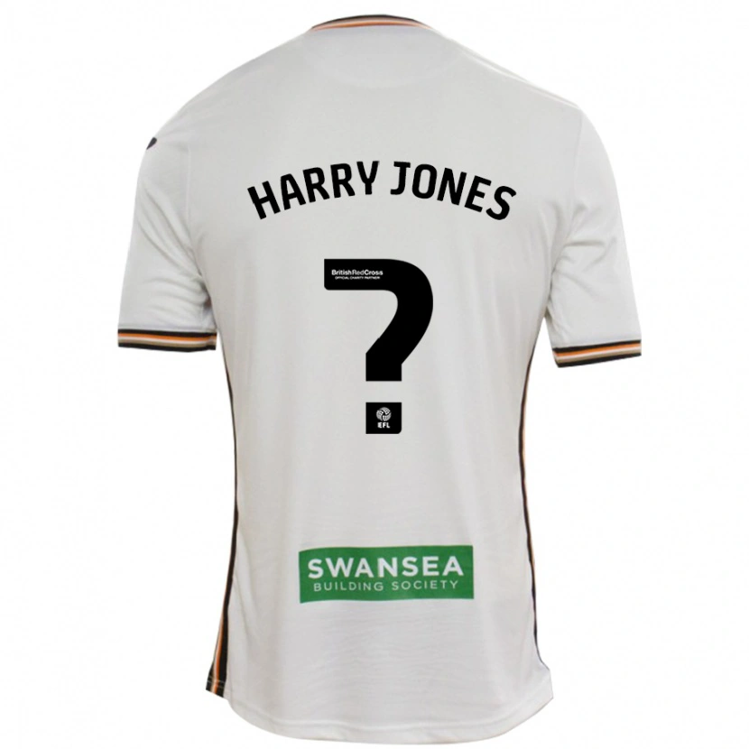 Danxen Kinderen Harry Jones #0 Wit Thuisshirt Thuistenue 2024/25 T-Shirt