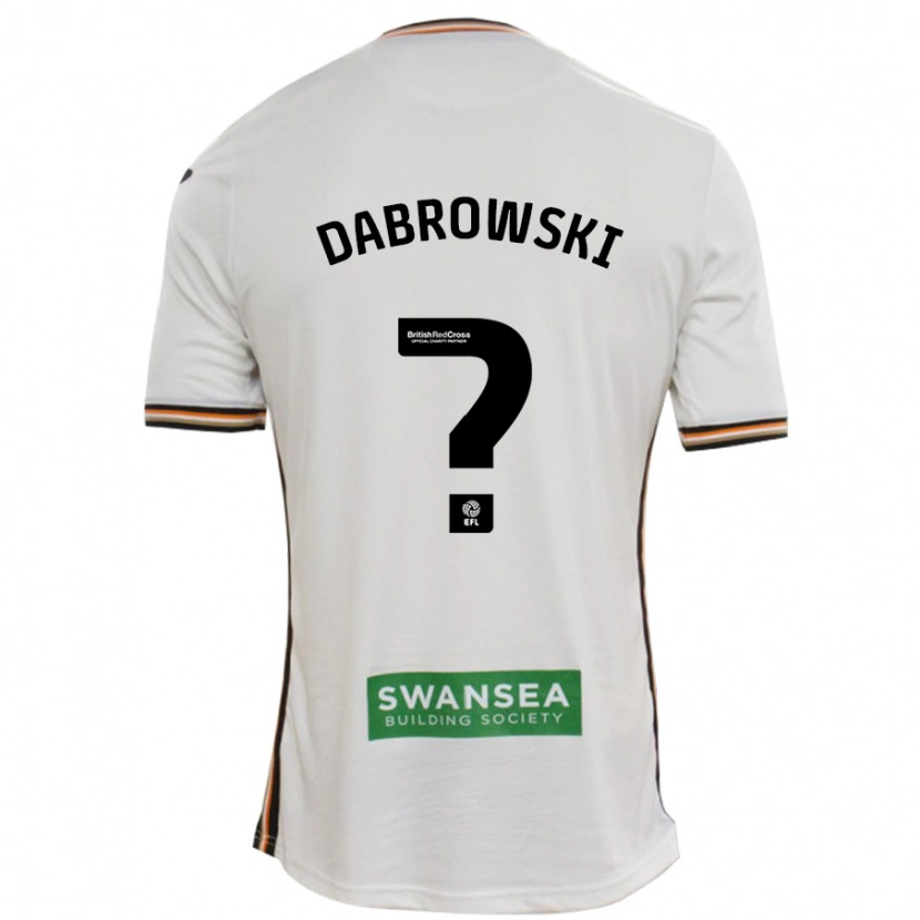 Danxen Kinderen Sebastian Dabrowski #0 Wit Thuisshirt Thuistenue 2024/25 T-Shirt