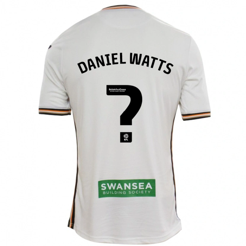 Danxen Kinderen Daniel Watts #0 Wit Thuisshirt Thuistenue 2024/25 T-Shirt