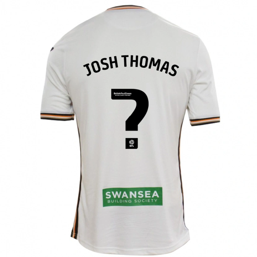 Danxen Kinderen Josh Thomas #0 Wit Thuisshirt Thuistenue 2024/25 T-Shirt