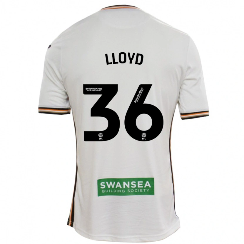 Danxen Kinderen Ben Lloyd #36 Wit Thuisshirt Thuistenue 2024/25 T-Shirt