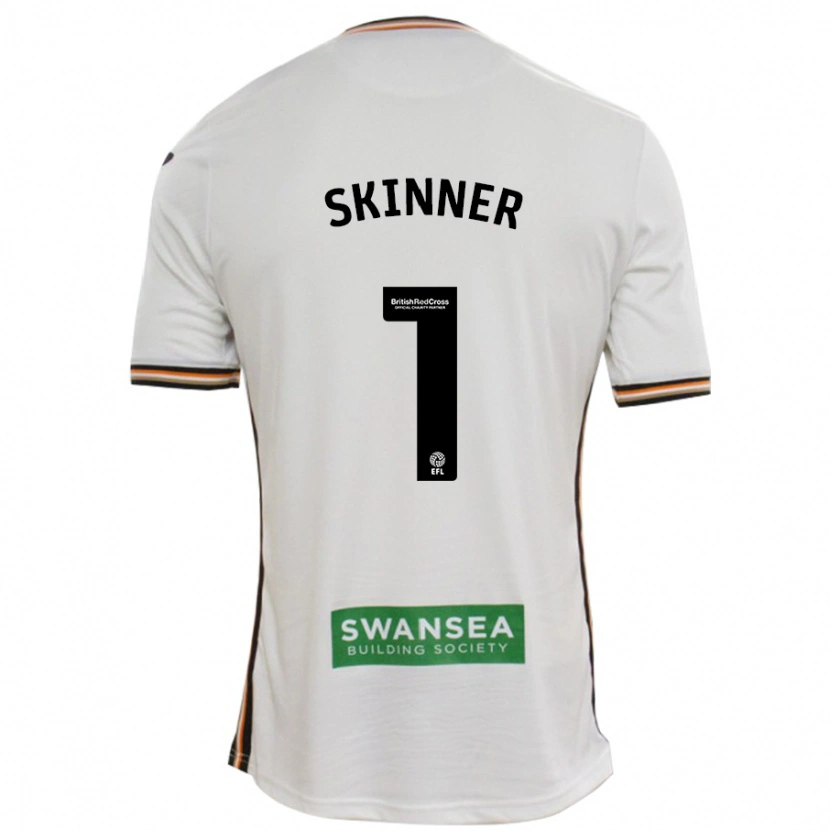 Danxen Kinderen Claire Skinner #1 Wit Thuisshirt Thuistenue 2024/25 T-Shirt