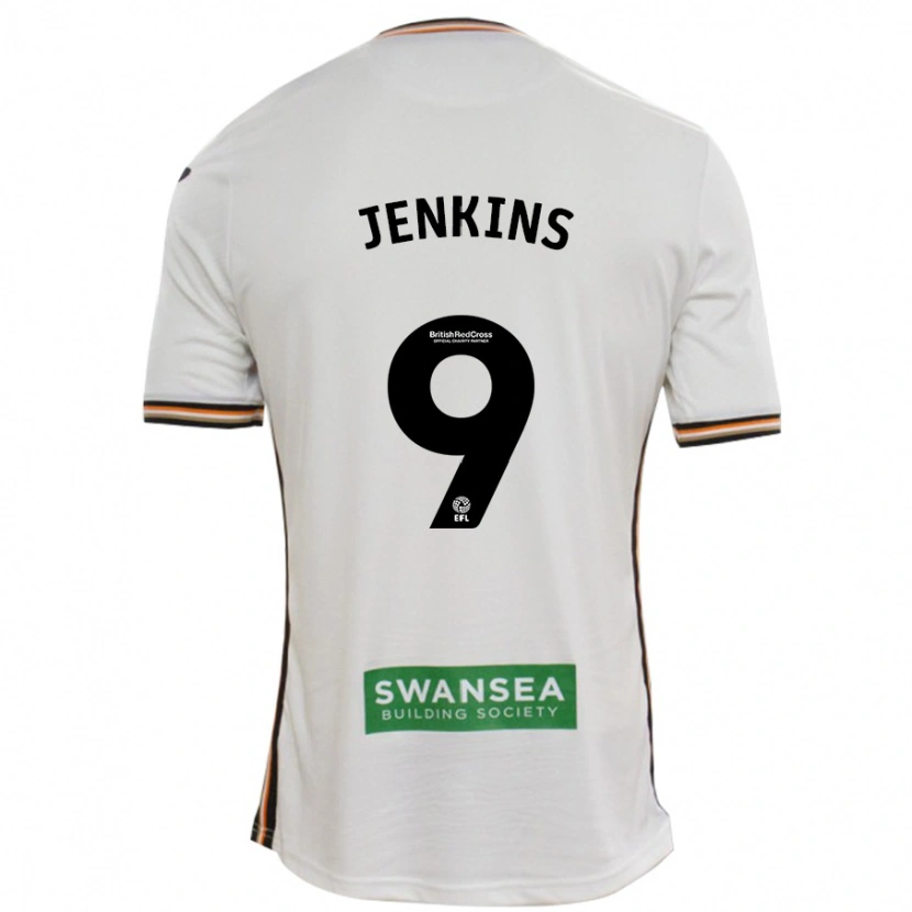 Danxen Kinderen Nieve Jenkins #9 Wit Thuisshirt Thuistenue 2024/25 T-Shirt