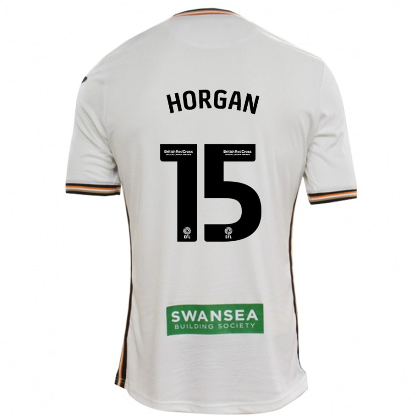 Danxen Kinderen Gwenan Horgan #15 Wit Thuisshirt Thuistenue 2024/25 T-Shirt