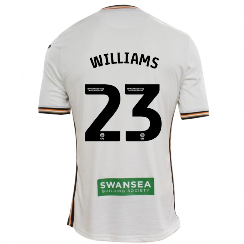 Danxen Kinderen Jessica Williams #23 Wit Thuisshirt Thuistenue 2024/25 T-Shirt