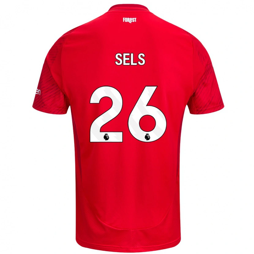 Danxen Kinderen Matz Sels #26 Rood Wit Thuisshirt Thuistenue 2024/25 T-Shirt