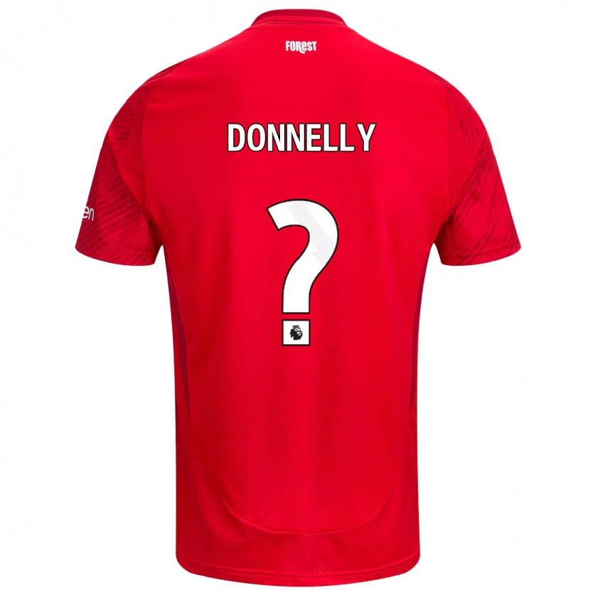 Danxen Kinderen Aaron Donnelly #0 Rood Wit Thuisshirt Thuistenue 2024/25 T-Shirt