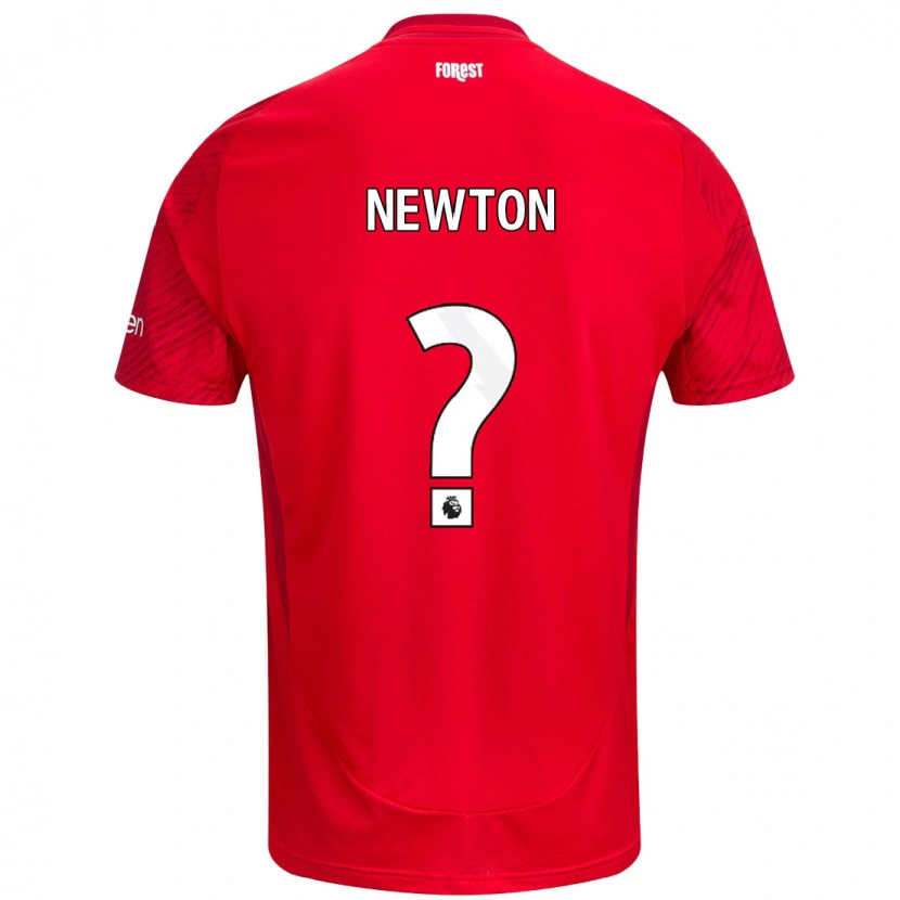 Danxen Kinderen Jamie Newton #0 Rood Wit Thuisshirt Thuistenue 2024/25 T-Shirt