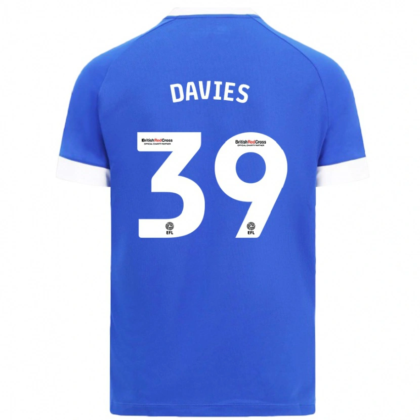 Danxen Kinderen Isaak Davies #39 Hemelsblauw Thuisshirt Thuistenue 2024/25 T-Shirt