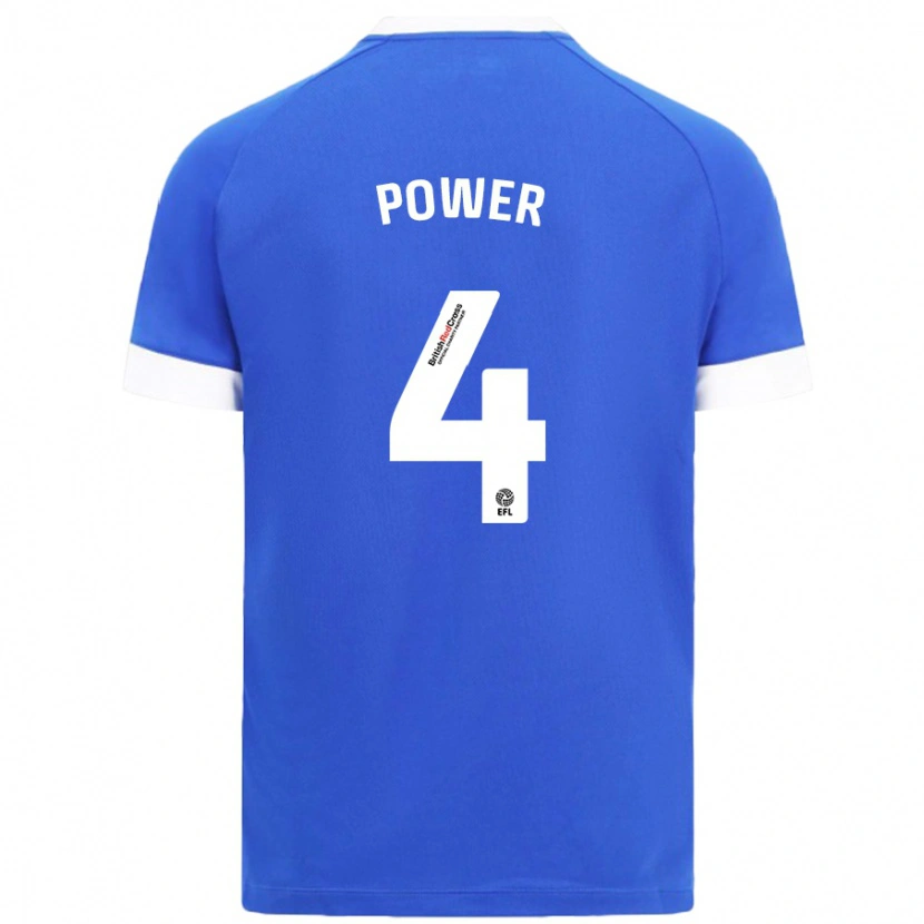 Danxen Kinderen Hannah Power #4 Hemelsblauw Thuisshirt Thuistenue 2024/25 T-Shirt