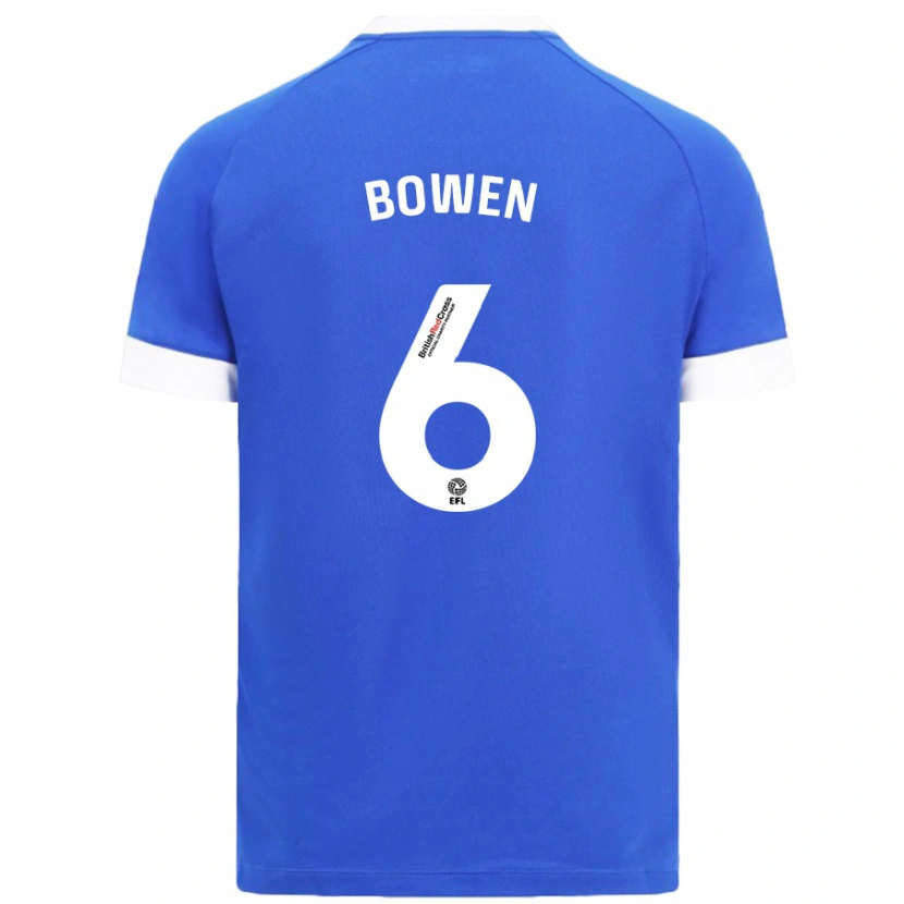 Danxen Kinderen Megan Bowen #6 Hemelsblauw Thuisshirt Thuistenue 2024/25 T-Shirt