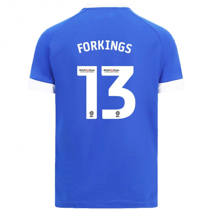 Danxen Kinderen Amelia Forkings #13 Hemelsblauw Thuisshirt Thuistenue 2024/25 T-Shirt