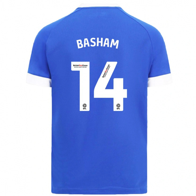 Danxen Kinderen Olivia Basham #14 Hemelsblauw Thuisshirt Thuistenue 2024/25 T-Shirt