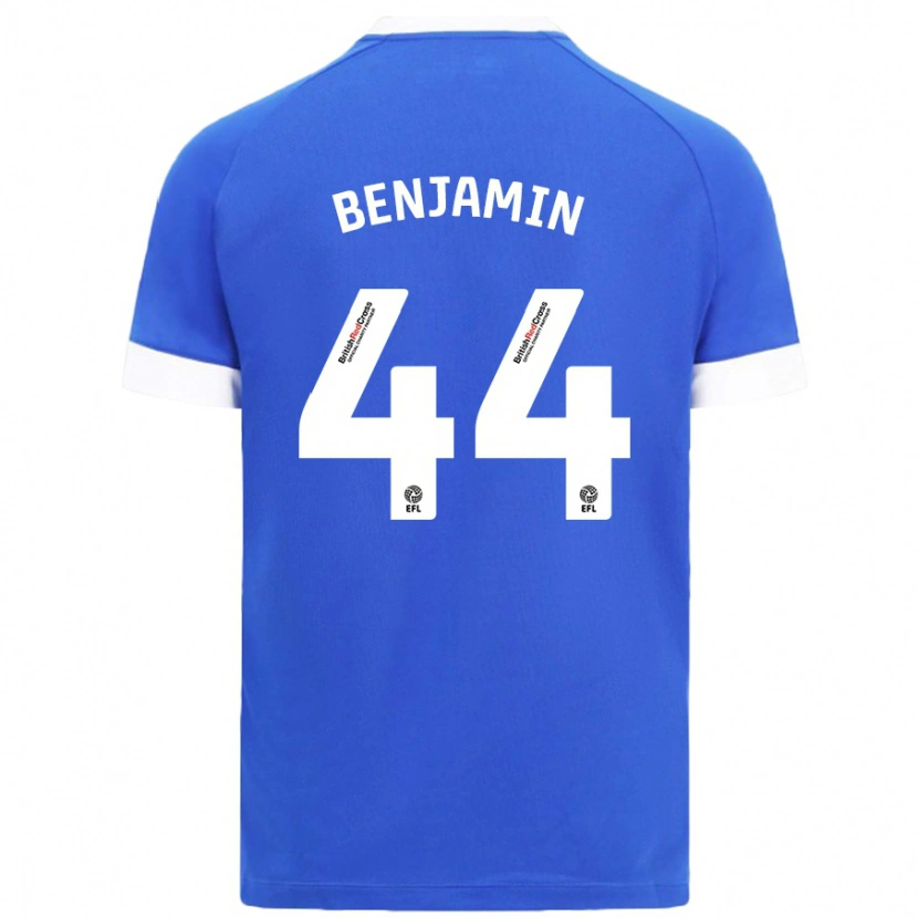 Danxen Kinderen Xavier Benjamin #44 Hemelsblauw Thuisshirt Thuistenue 2024/25 T-Shirt