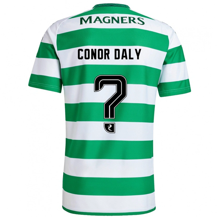 Danxen Kinderen Conor Daly #0 Groen Wit Thuisshirt Thuistenue 2024/25 T-Shirt